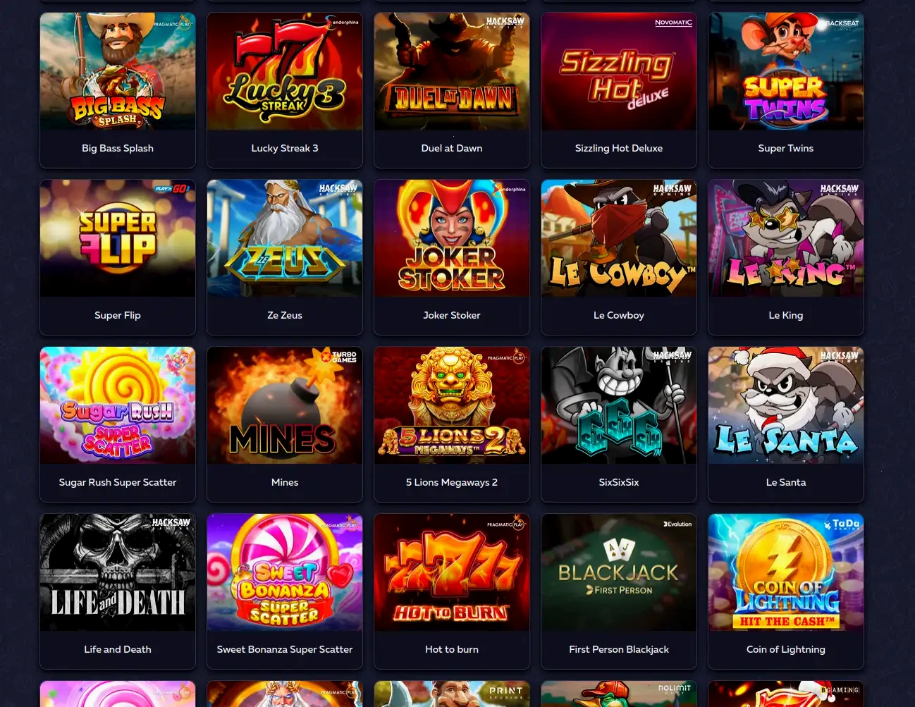 Retrobet quick signup process and casino lobby preview